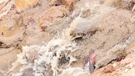 water cascades over rocky terrain in ballarat