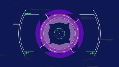 Animation of red pattern over scope scanning and data processing