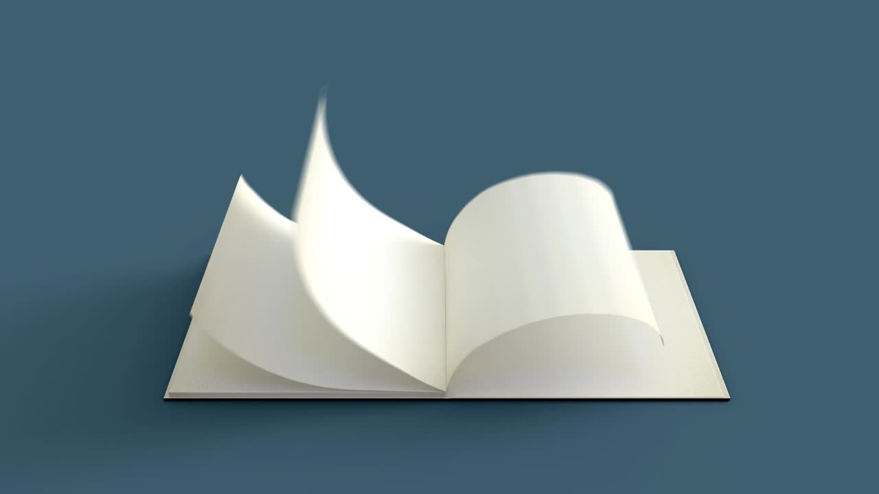 노트북 오프닝은 검은색 커버와 색 선명한 종이를 시작으로 3d 애니메이션과 현실적인 외모를 제공합니다.