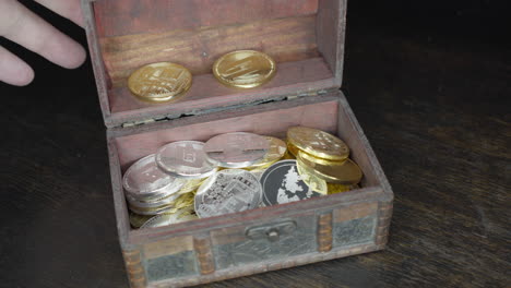bitcoin in the treasure chest