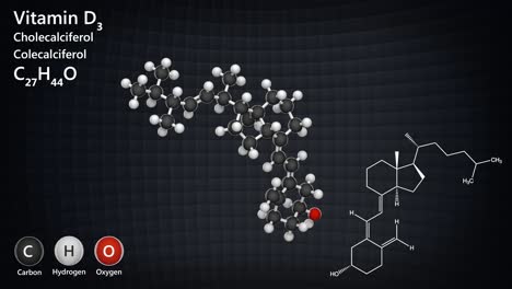 d3 (cholecalciferol). seamless loop.