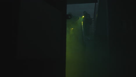 nighttime security operation