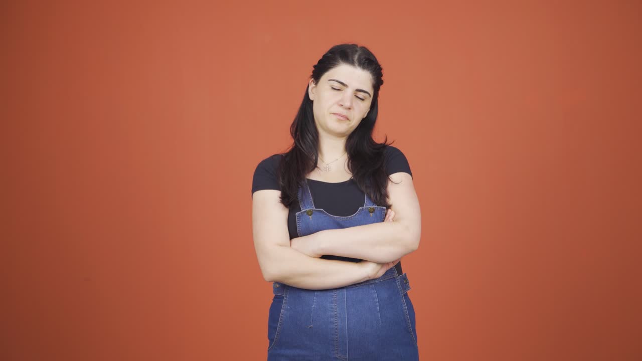 감정적 인 여성.