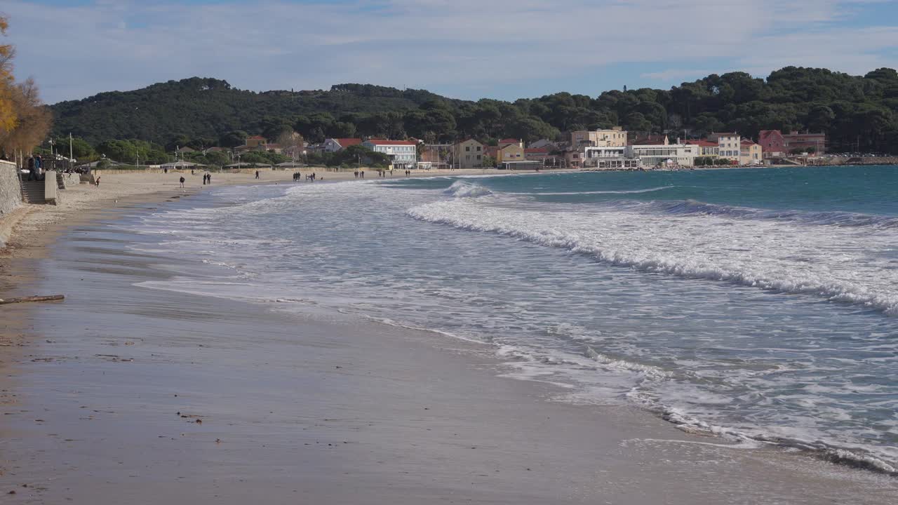 French riviera Seyne-sur-Mer France sea coastline beach waves Southeastern