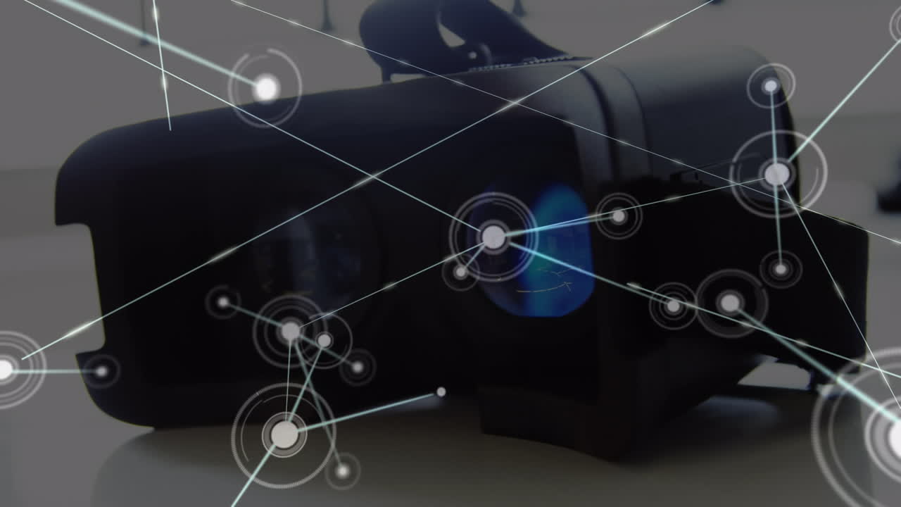 vr 헤드 ⁇ 을 통한 연결 네트워크의 애니메이션