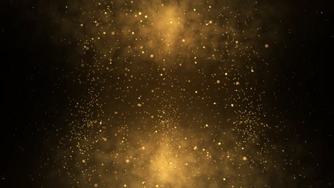 4k 3d seamless loop animation abstract festive motion background shining gold bokeh.