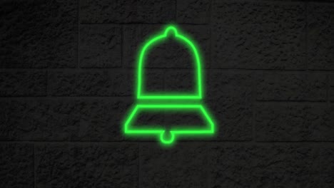 pulgares hacia abajo signo de neón en la pared de ladrillo 4k