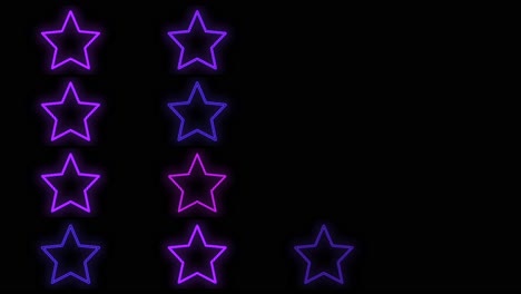 Purple-stars-pattern-with-led-light-in-club-style
