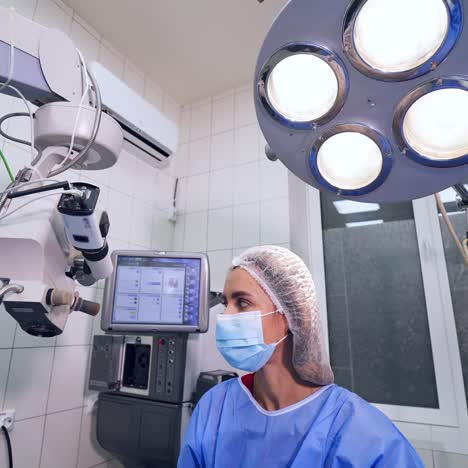 surgeon close up portrait