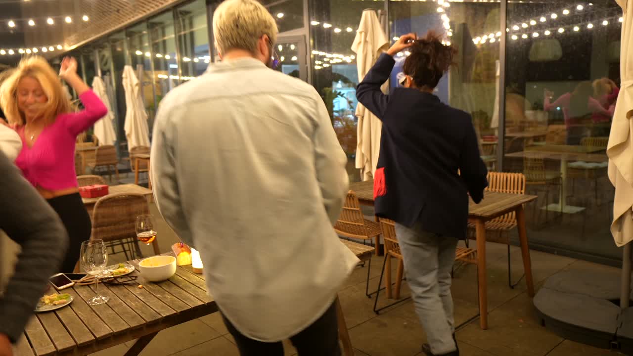 People having fun at a party