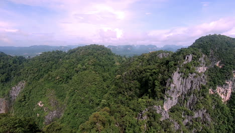 standing and looking at mountain in krabi