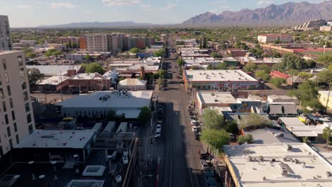 aerial view of tucson, arizona street scene