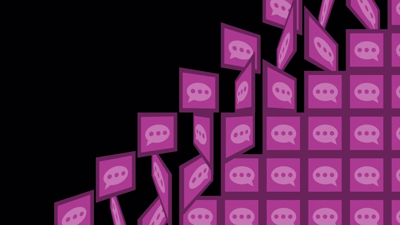 Purple Speech Bubble Pattern