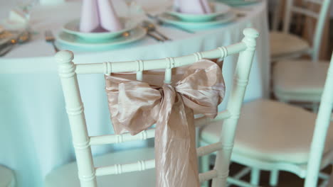 wedding venue decor, white chair