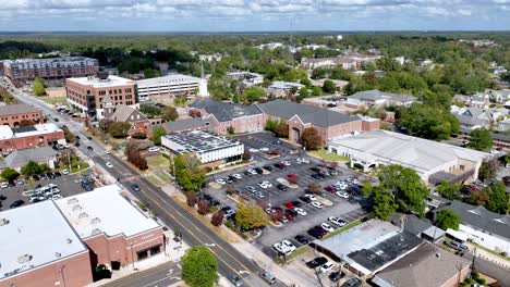 auburn alabama aerial push in