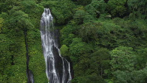 conserved magical banyumala bali indonesia approaching with a drone