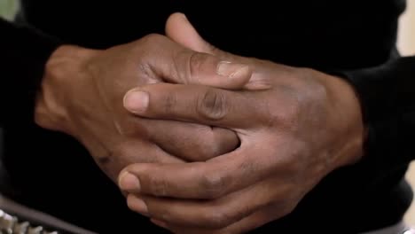 praying to god with hands together on white background with people stock video stock footage