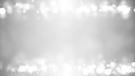 partículas blancas y estrellas de fondo de brillo festivo