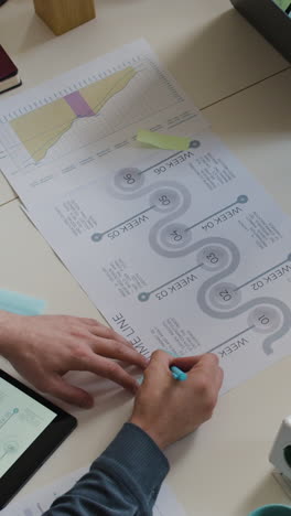 team collaboration on business project planning and timeline