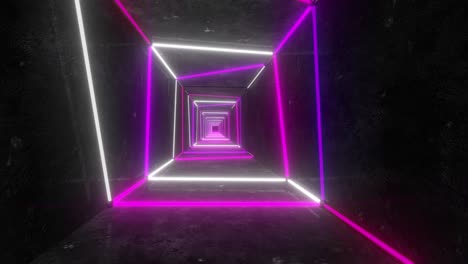 neon pink and purple tunnel