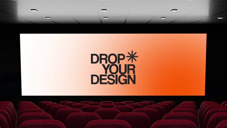 Digital Display Screen Mockup