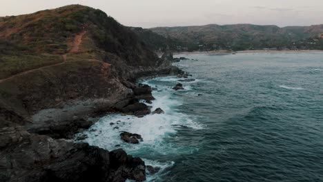 Punta-Cometa-Mountain-Trail-Towards-Mazunte-Beach-In-The-Oaxacan-Coast,-Mexico