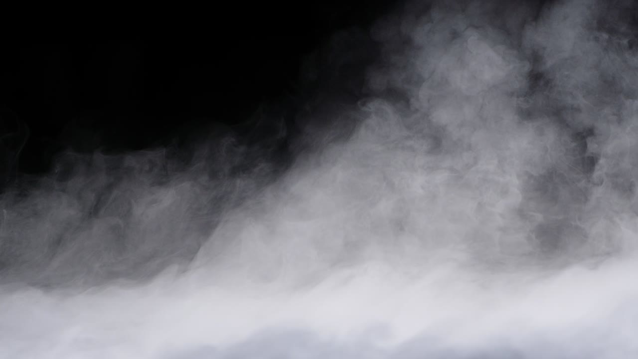 현실적인 건조 얼음 연기 구름 안개