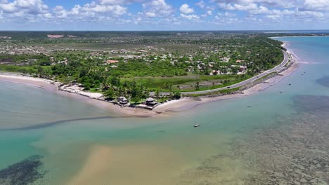 paisaje de playa en porto seguro bahía brasil