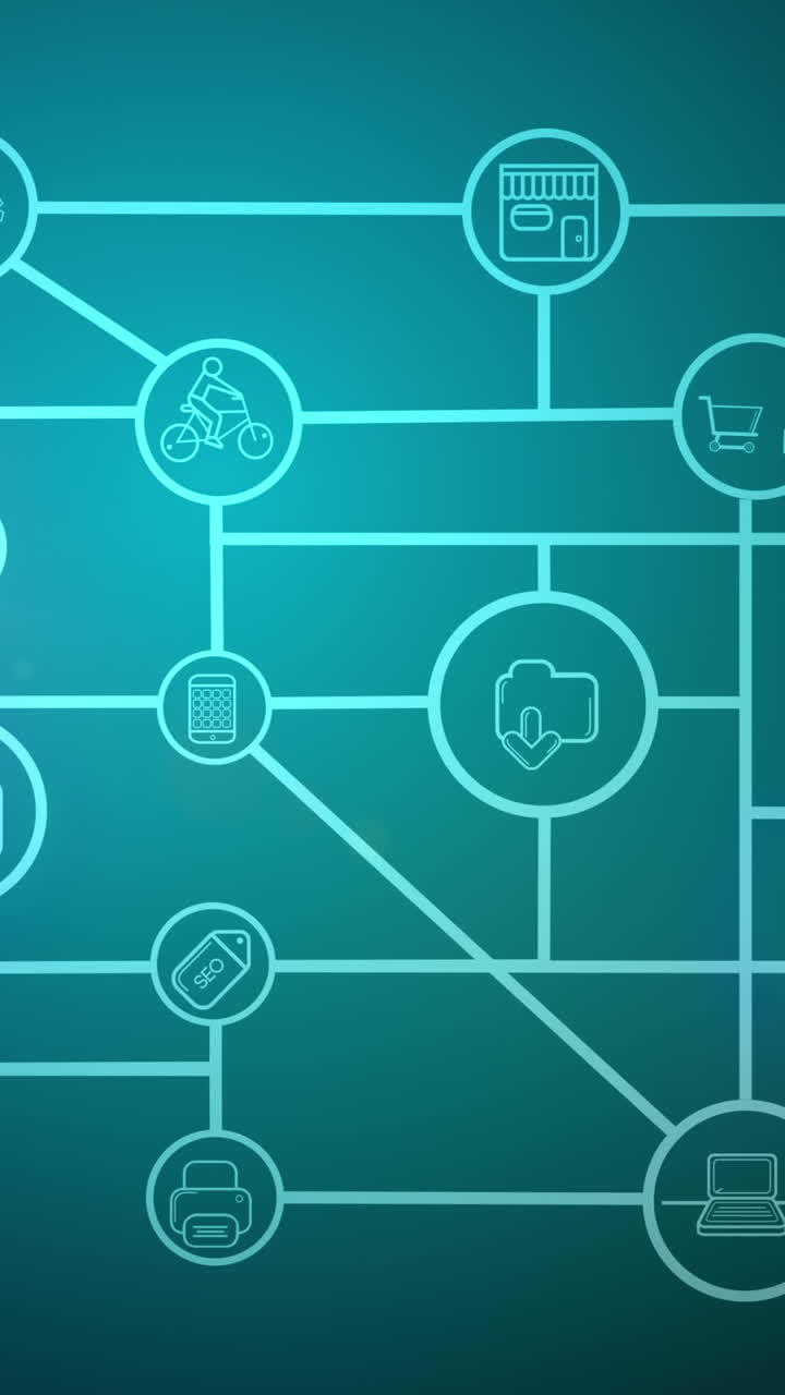 primer plano de iconos generados digitalmente