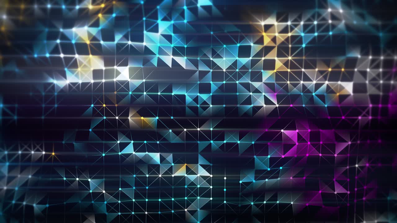 Abstract animation of modern shapes color loop