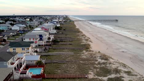 Aerial-fast-pullout-kure-beach-nc,-north-carolina