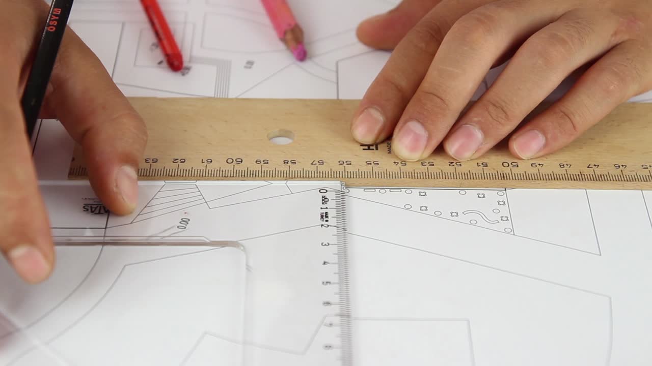 línea de dibujo del estudiante