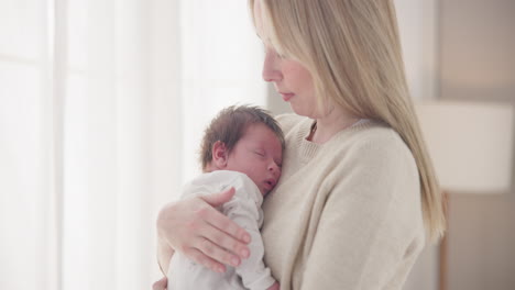 family, love and mother with baby for bonding