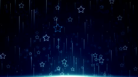 particles star blue dust abstract light bokeh motion titles cinematic background loop