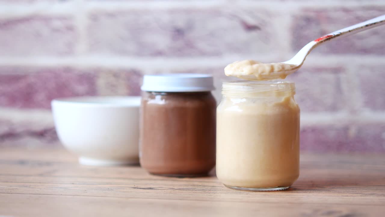 Baby Food Jars with Spoon