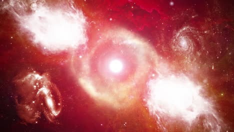 abstract colorful nebulae of outer deep space stars particles loop 3d 4k animation