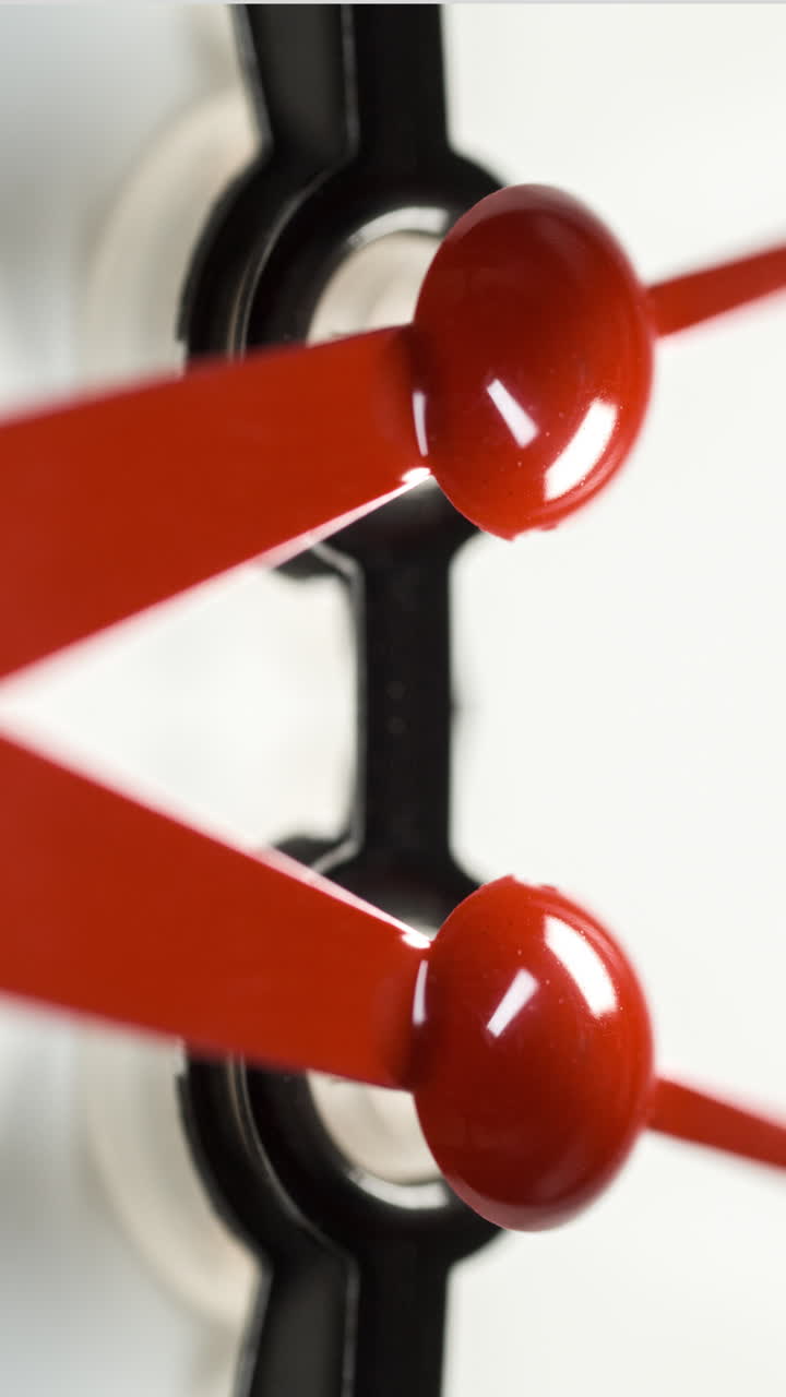 수직으로 아날로그 시계 타이머