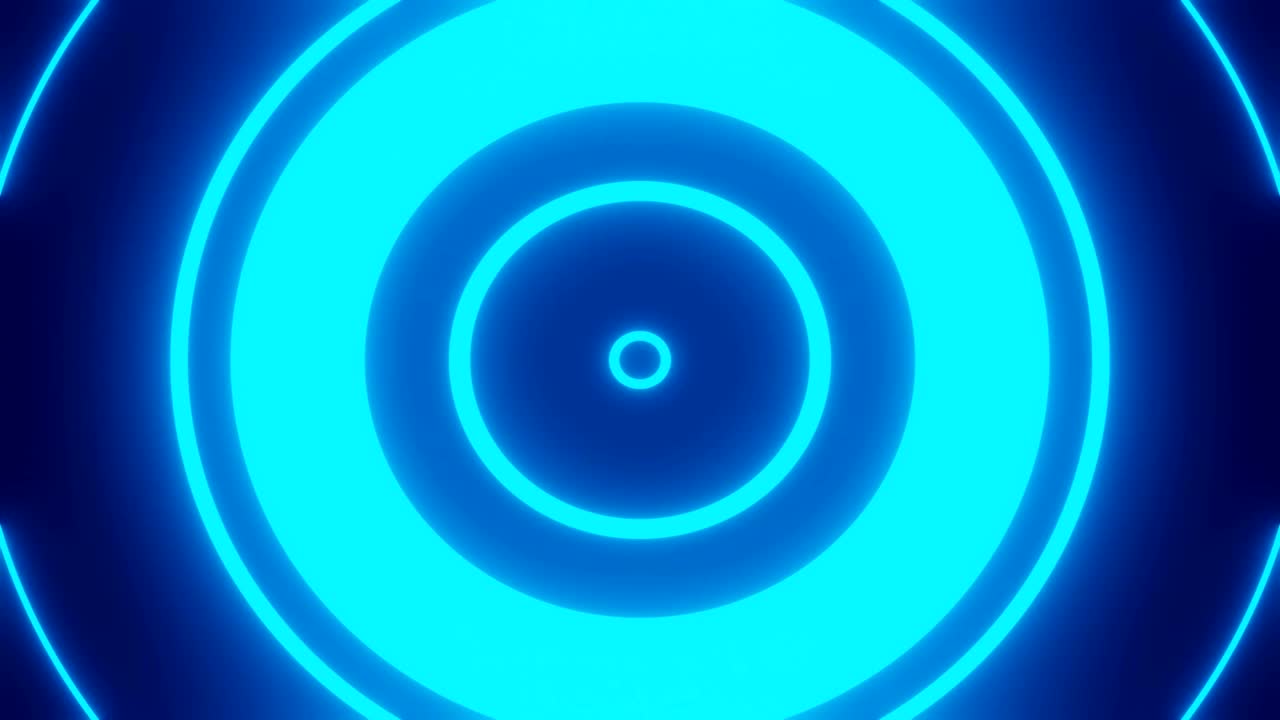 túnel de ciencia ficción de alta tecnología abstracto con luces de neón renderización 3d