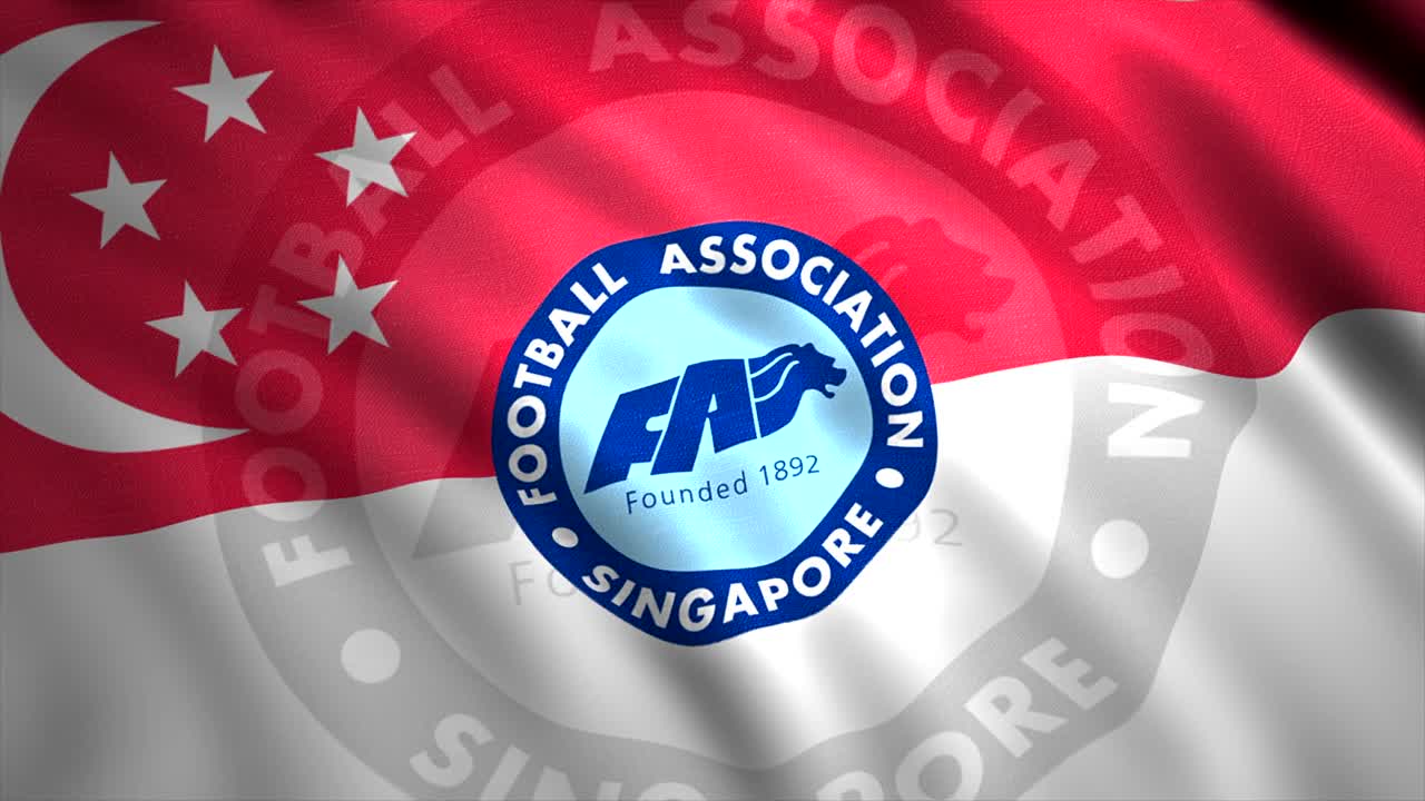 bandera de la asociación de fútbol de singapure