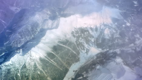 Picturesque-view-to-the-mountains-from-plane