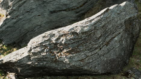 close up of rocky stones formation