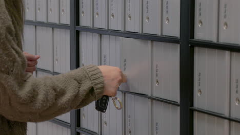 girl checks mailbox