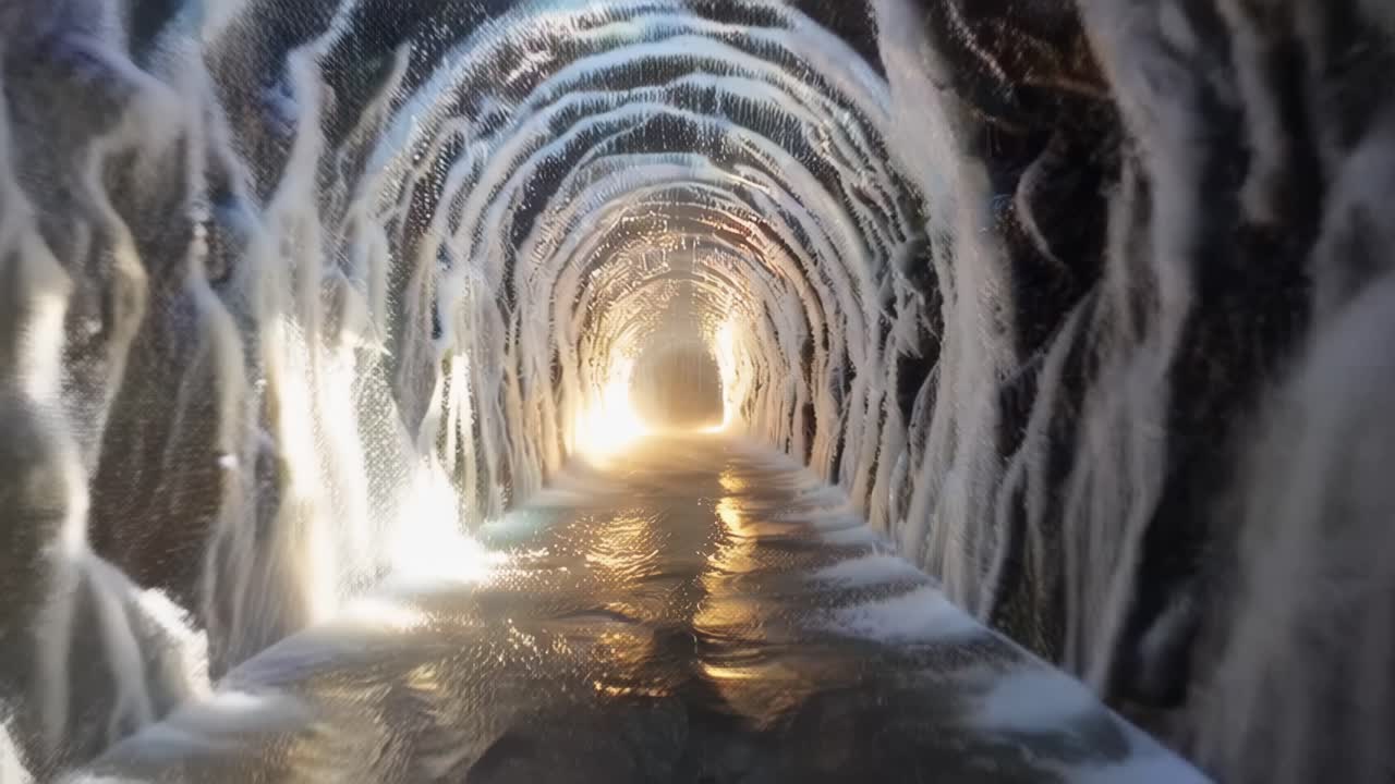 Surreal Underwater Tunnel