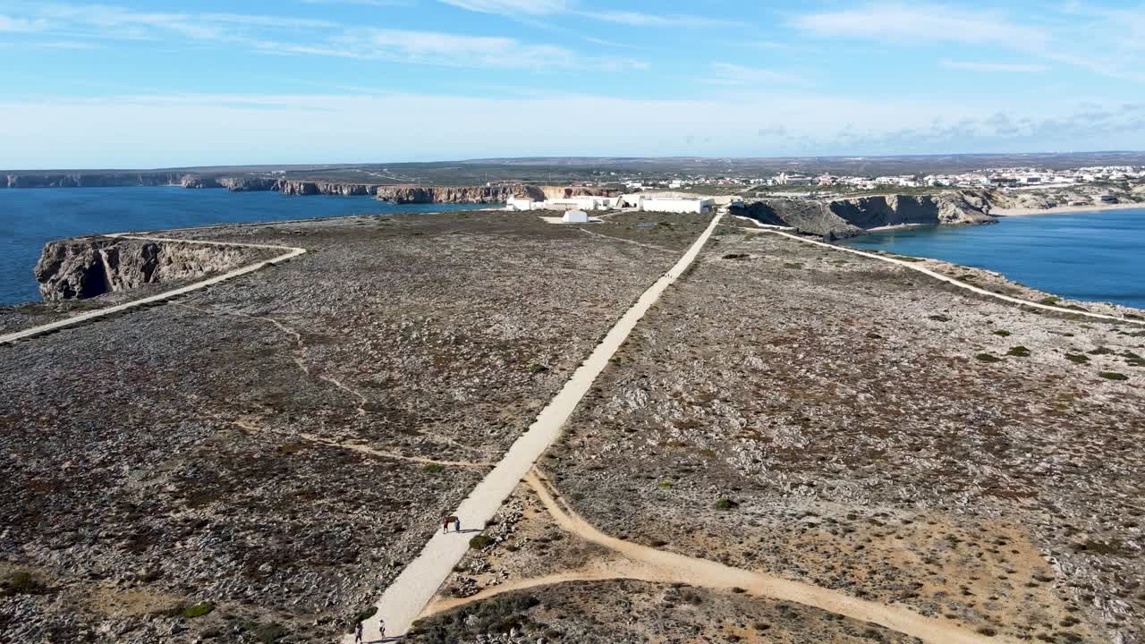 포르투갈 의 요새 내부 의 공중 사진