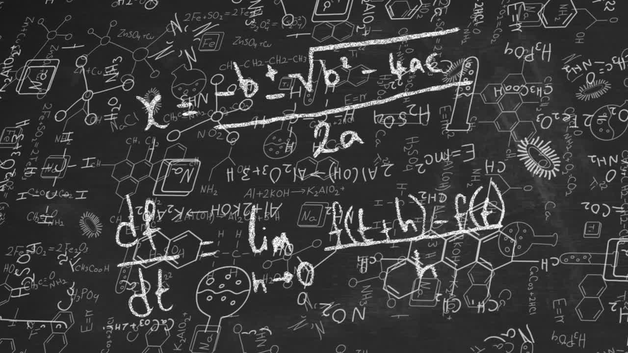 animación del procesamiento de datos científicos sobre un fondo negro