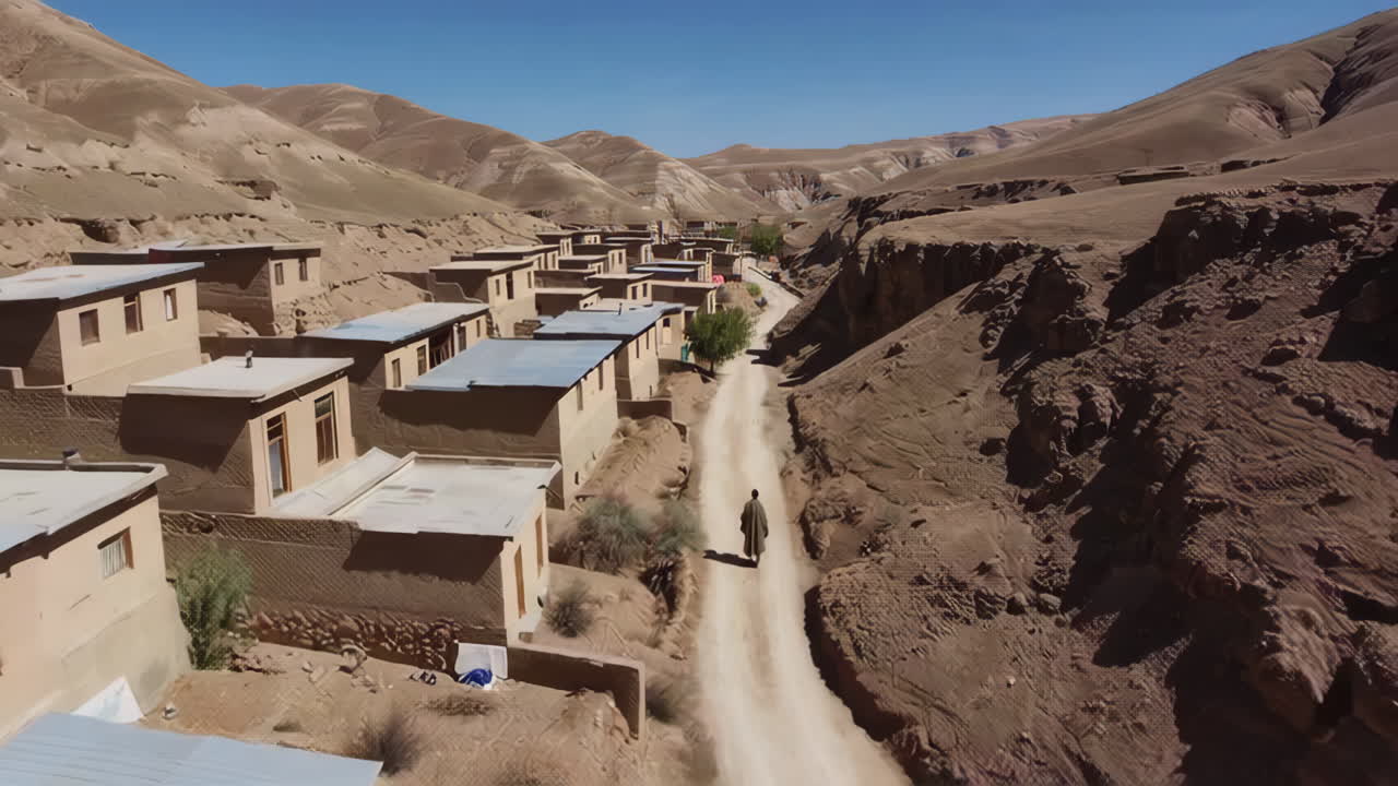 A Village Nestled in a Mountain Valley