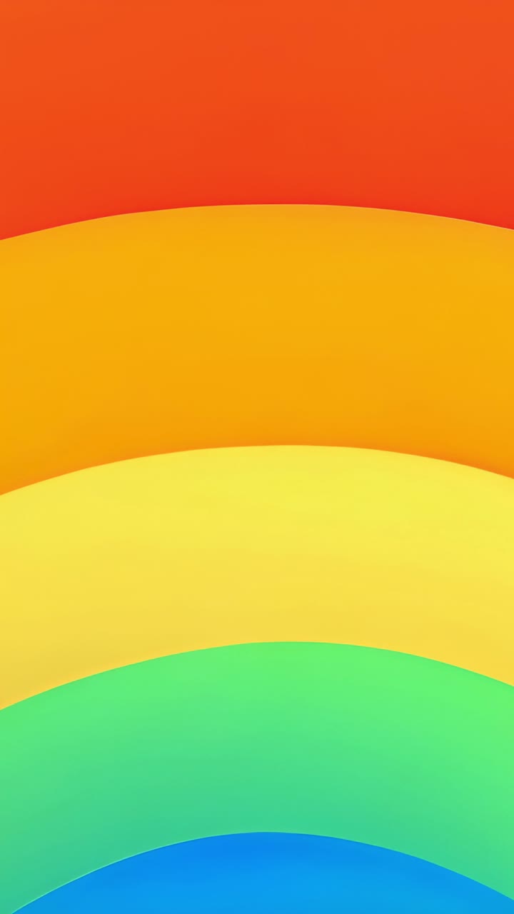 Vertical video: Series of rainbow bands remaining static on screen, with subtle gradient shading