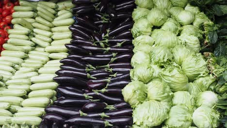 a variety of fresh vegetables at a market