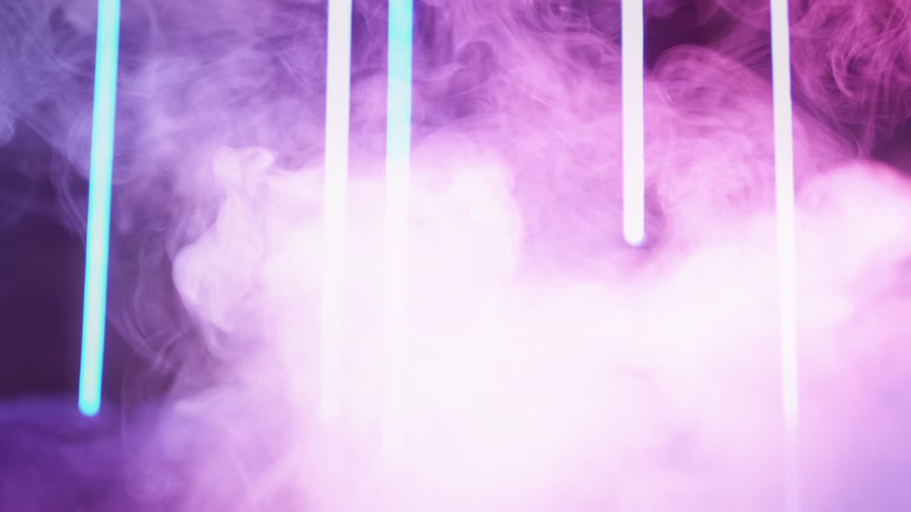 humo fondo creativo luces de neón azul púrpura