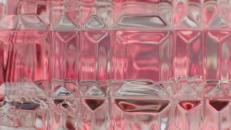 pink glass facet pattern
